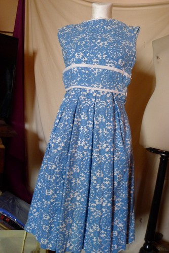 50er jahre kleid - gr., 34/36
