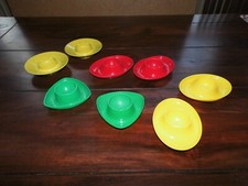 8 Eierbecher Hartplastik bunt 4 x von Revolit und andere