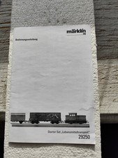 Märklin Bed.-Anleitung " Starter Set  Lebensmitteltransport"  29250,  NEU