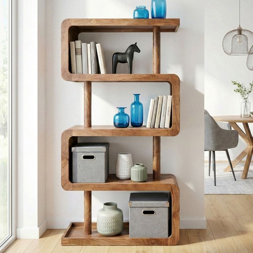 Bücherregal massivholz - bücherregal,