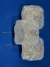 J.T. Kalmar Wandlampe Eisglas