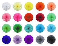 1 Deko Papier Fächer Rosetten