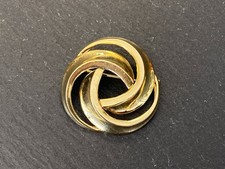 Vintage brosche gelbgold - gelbgold, gold