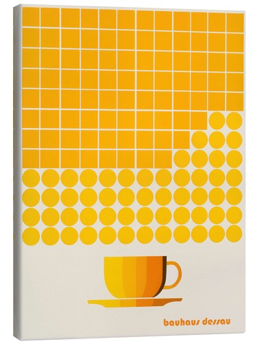 Leinwandbild gelbe bauhaus - gelbe,
