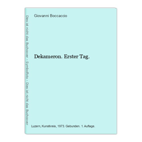 Dekameron erster tag - dekameron.,