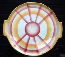 Tortenplatte, Spritzdekor, Art deko, Bauhaus,geometrisches Muster