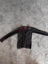 Grauer Cardigan von Strawberry Faire, auffälligen Knöpfen, neu, für Mädchen