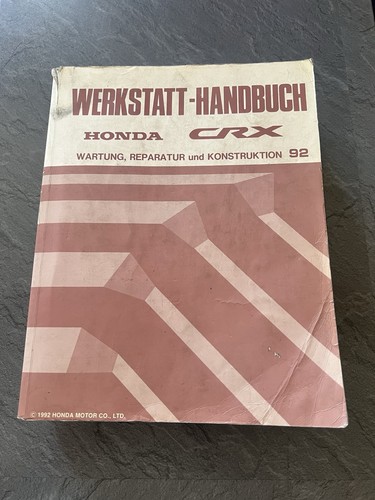 Werkstatt handbuch honda crx - werkstatt,
