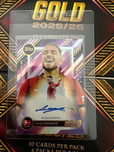 Topps gold arijon ibrahimovic - topps,