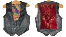 Einzigartige Vintage-Weste S/M