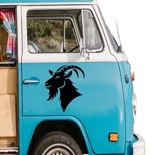 Ziegen Kopf Autoaufkleber