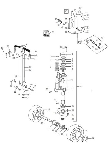 Dichtsatz hubzylinder bt - dichtsatz,