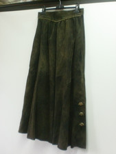 brauner Trachten Wildleder Rock Gr. 38 von Seidel