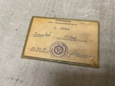 Empfangskarte NVA 9mm Patronen
