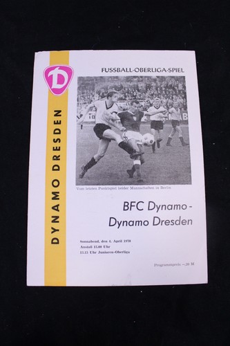 Programmheft ddr oberliga - programmheft,