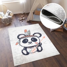 Kinderzimmer Teppich Panda
