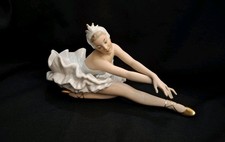 Porzellanfigur Ballerina WALLENDORF Sterbender Schwan Tänzerin Porzellan