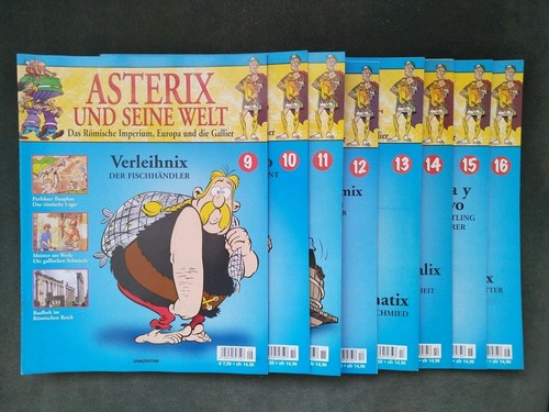 Asterix und seine welt - welt, hefte