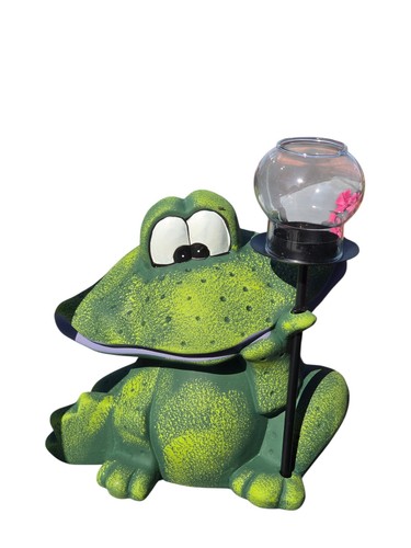 Frosch mit laterne garten - 2x,