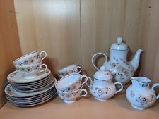 CP Colditz Kaffeeservice für 6 Personen DDR Porzellan - Blumendekor