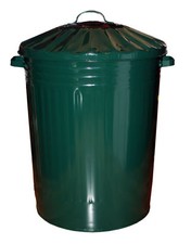 90L GROSSER METALLMÜLLEIMER