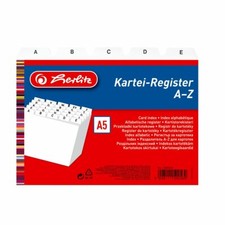 1x Herlitz A5 Karteiregister