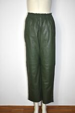 OAKWOOD * edle Lederhose Hose aus Ziegenleder Grün INT S (M)