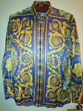 Versace stoff seiden - seiden, hemd