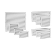 Kamingitter Luftgitter Lüftungsgitter Gitter Kaltluftgitter Warmluftgitter Weiß