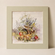 Original Gouache Vogel