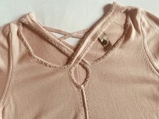 Traum Long  Strickpulli/Strick-Kleid, TREDY hellrosa, mit Bändern,  1, Gr.36/38