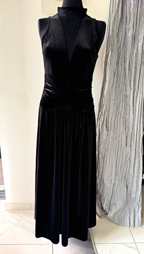 Damen maxikleid lang - lang, schwarz