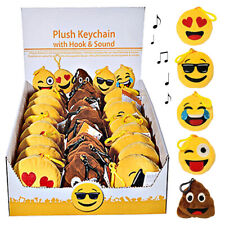 24x Plüsch Emotion mit Sound Karabinerhaken Schlüsselanhänger Lachsack Mitgebsel