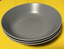 3 x IKEA Suppenteller Teller tief 22 cm grau matt 22610 Portugal