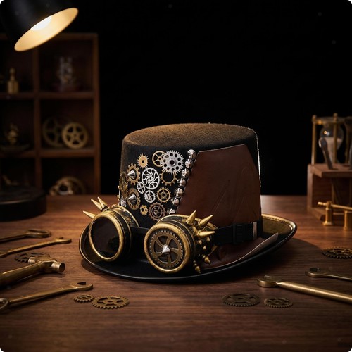 Steampunk hut mit - steampunk-hut,