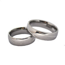 Edelstahl Ringe Partnerringe Silber Glanz Damen Herren Trauringe Ring Ehering
