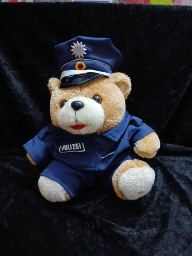 Teddybär mit polizei uniform - teddybär,