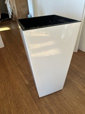 Pflanzkübel Blumenkübel Pflanzgefäß Kübel Weiß Glänzend Hochglanz Einsatz