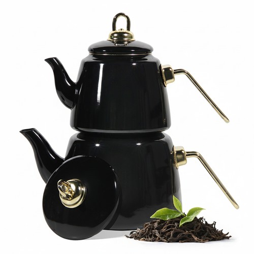 Emaille teekanne set - emaille,