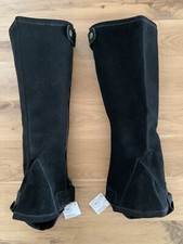 Wildleder Chaps schwarz neu Gr. M