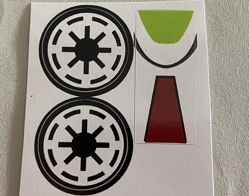 Lego star wars sticker sheet - star,