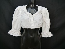 Gr.46 Dirndlbluse weiß Bluse