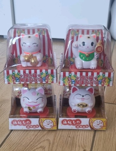 Solar wackelfigur katze - 4x,