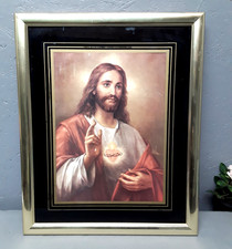 Alte Heilige Bild "Herz Jesus"