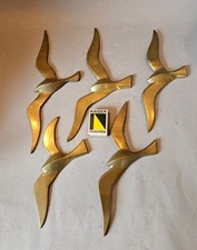 vintage 5 x Messing Möwe