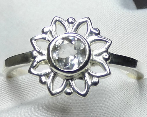 Bergkristall ring 925 - 🌸,