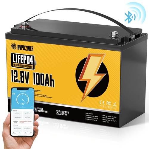 Bluetooth 12v 100ah - 100ah, lifepo4