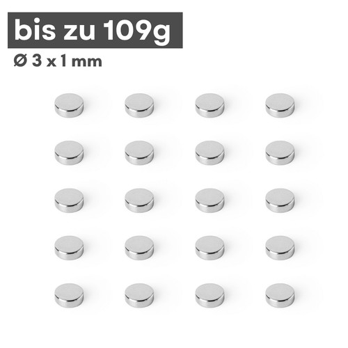 Neodym scheibenmagnet x - 3, 1