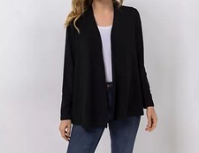 KIM & CO. Cardigan, Langarm Deluxe Brazil Knit Raffung im Rücken gr.L   ot