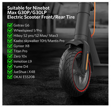 OUXI 60/70-6.5 Vollgummireifen für Ninebot Max G30 Elektroroller